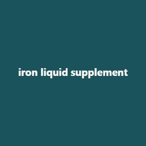 iron liquid supplement